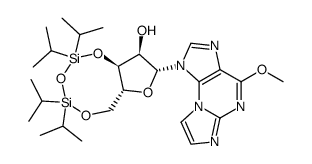 N2,3-Etheno-O6-methyl-3',5'-O-(tetraisopropyldisiloxa-1,3-diyl)guanosine Structure