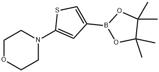 2-(Morpholino)thiophene-4-boronic acid pinacol ester Structure