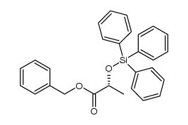 (R)-benzyl 2-((triphenylsilyl)oxy)propanoate结构式