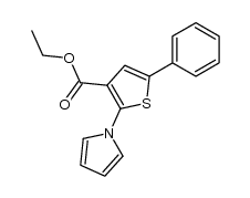 ethyl 2-(1-pyrrolyl)-5-phenylthiophen-3-carboxylate结构式