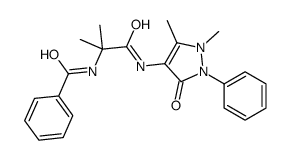N-[1-[(1,5-dimethyl-3-oxo-2-phenylpyrazol-4-yl)amino]-2-methyl-1-oxopropan-2-yl]benzamide结构式