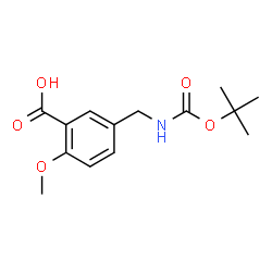 5-(BOC-AMINO)METHYL-2-METHOXY-BENZOIC ACID Structure