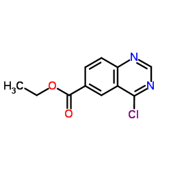 4-氯喹唑啉-6-甲酸乙酯结构式