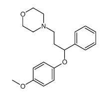 4-[3-(4-methoxyphenoxy)-3-phenylpropyl]morpholine结构式