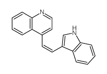 Quinoline,4-[2-(1H-indol-3-yl)ethenyl]-结构式