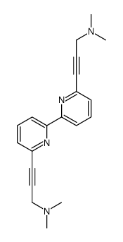 3-[6-[6-[3-(dimethylamino)prop-1-ynyl]pyridin-2-yl]pyridin-2-yl]-N,N-dimethylprop-2-yn-1-amine Structure