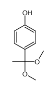 4-(1,1-dimethoxyethyl)phenol结构式