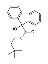 3,3-dimethylbutyl 2-hydroxy-2,2-diphenylacetate结构式
