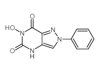 2H-Pyrazolo[4,3-d]pyrimidine-5,7(4H,6H)-dione,6-hydroxy-2-phenyl-结构式