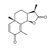 (3R)-3aβ,5,5a,9bβ-Tetrahydro-3α,5aα,9-trimethylnaphtho[1,2-b]furan-2,8(3H,4H)-dione结构式