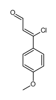 3-chloro-3-(4-methoxyphenyl)prop-2-enal Structure