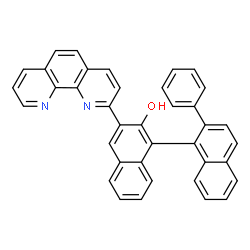 (1S)-3-(1,10-Phenanthrolin-2-yl)-2'-phenyl-[1,1'-binaphthalen]-2-ol Structure
