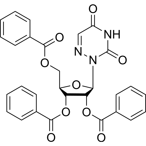 2',3',5'-Tri-O-benzoyl-6-azauridine Structure