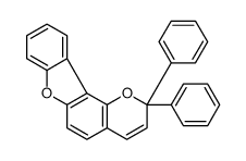 2,2-diphenyl-[1]benzofuro[2,3-h]chromene结构式