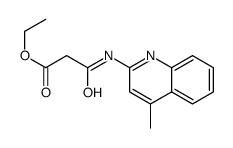 ethyl 3-[(4-methylquinolin-2-yl)amino]-3-oxopropanoate结构式