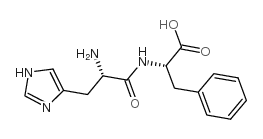 (S)-2-((S)-2-氨基-3-(1H-咪唑-4-基)丙酰胺基)3-苯基丙酸图片