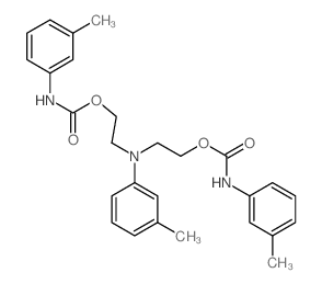 2-[(3-methylphenyl)-[2-[(3-methylphenyl)carbamoyloxy]ethyl]amino]ethyl N-(3-methylphenyl)carbamate结构式