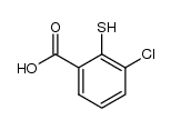 3-chloro-2-mercaptobenzoic acid Structure