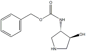 反式-3-(cbz-氨基)-4-羟基吡咯烷结构式