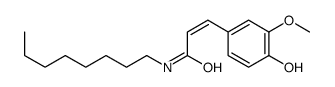 3-(4-hydroxy-3-methoxyphenyl)-N-octylprop-2-enamide Structure