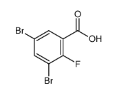 3,5-Dibromo-2-fluorobenzoic acid Structure