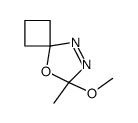 6-methoxy-6-methyl-5-oxa-7,8-diazaspiro[3.4]oct-7-ene结构式