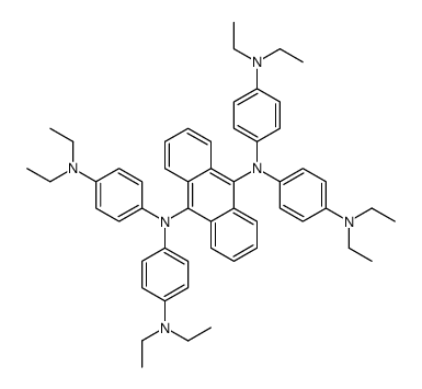 9-N,9-N,10-N,10-N-tetrakis[4-(diethylamino)phenyl]anthracene-9,10-diamine结构式