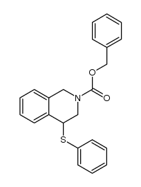 1,2,3,4-tetrahydro-2-benzyloxycarbonyl-4-phenylthioisoquinoline Structure