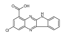 2-chloro-6H-indolo[3,2-b]quinoxaline-4-carboxylic acid Structure