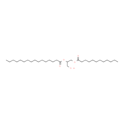 1-Lauroyl-2-Palmitoyl-rac-glycerol Structure