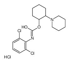 (2-piperidin-1-ium-1-ylcyclohexyl) N-(2,6-dichlorophenyl)carbamate,chloride结构式