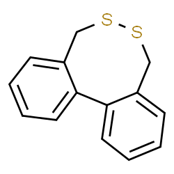 (-)-5,8-Dihydrodibenzo[d,f][1,2]dithiocin结构式