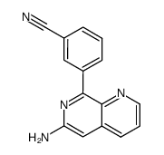 3-(6-Amino-1,7-naphthyridin-8-yl)benzonitrile picture