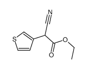 ethyl 2-cyano-2-(3-thienyl)acetate Structure