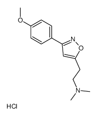 ISOXAZOLE, 5-(2-(DIMETHYLAMINO)ETHYL)-3-(p-METHOXYPHENYL)-, HYDROCHLOR IDE Structure