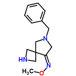 6-benzyl-N-methoxy-2,6-diazaspiro[3.4]octan-8-imine结构式