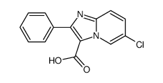 6-Chloro-2-phenylimidazo[1,2-a]pyridine-3-carboxylic acid结构式