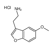 2-(5-methoxy-1-benzofuran-3-yl)ethylazanium,chloride Structure