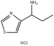 1-(thiazol-4-yl)propan-1-amine dihydrochloride structure