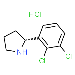 (R)-2-(2,3-Dichlorophenyl)pyrrolidine hydrochloride Structure