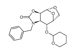 4,7-Epoxyoxepino4,3-doxazol-2(1H)-one, hexahydro-1-(phenylmethyl)-8-(tetrahydro-2H-pyran-2-yl)oxy-, (3aR,4R,7R,8R,8aR)-结构式