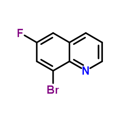 8-Bromo-6-fluoroquinoline Structure