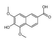 6-hydroxy-5,7-dimethoxynaphthalene-2-carboxylic acid结构式