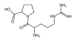 1-[2-amino-5-(diaminomethylideneamino)pentanoyl]pyrrolidine-2-carboxylic acid结构式