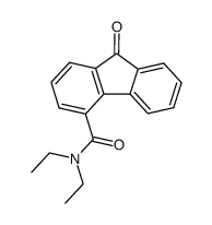 9-Oxo-fluoren-carbonsaeure-(4)-diaethylamid结构式