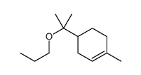 1-methyl-4-(2-propoxypropan-2-yl)cyclohexene结构式