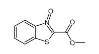 2-Benzothiazolecarboxylicacid,methylester,3-oxide(8CI) structure