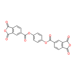 p-phenylenebis(trimellitate anhydride)) Structure