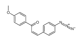 3-(4-azidophenyl)-1-(4-methoxyphenyl)prop-2-en-1-one结构式