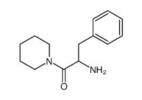 2-氨基-3-苯基-1-(1-哌啶基)-1-丙烷酮结构式